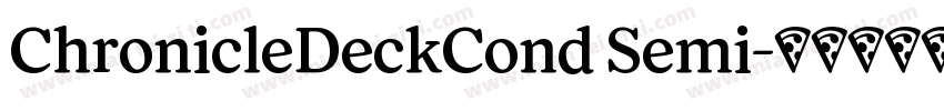 ChronicleDeckCond Semi字体转换